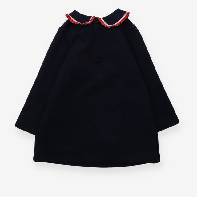 Dress jersey navy with red and white collar