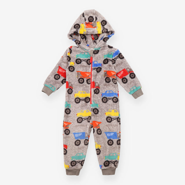 One Piece Fleece Grey Colour Cars