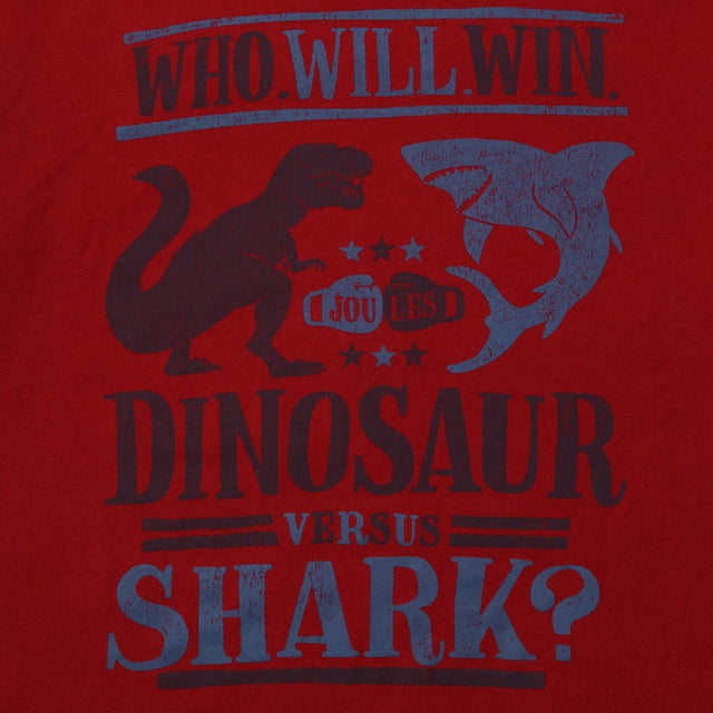 Red Dinosaur Versus Shark Long Sleeve