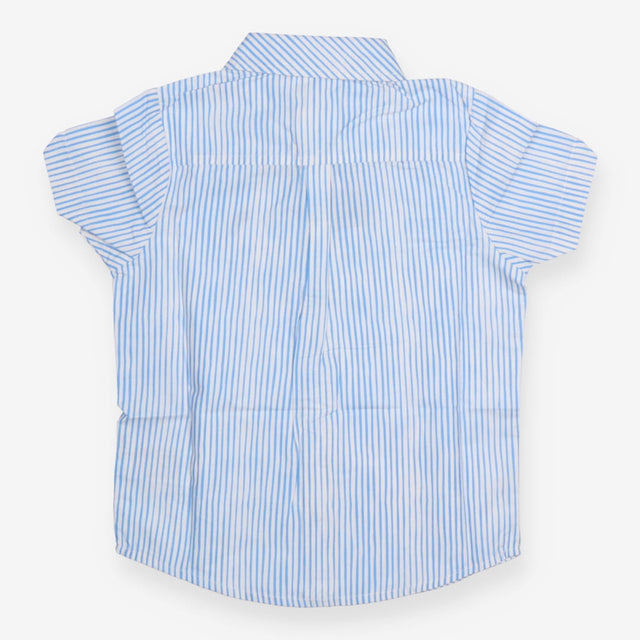 Shirt blue white stripe SS