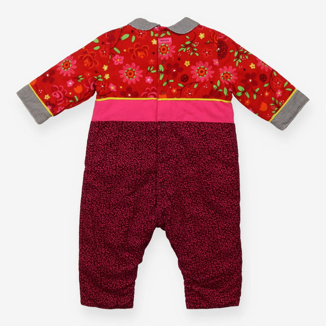 Catimini Padded woven romper retro floral