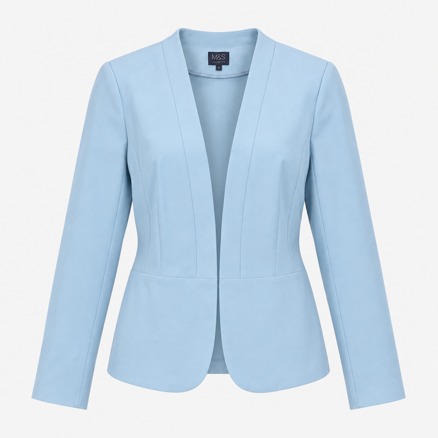 Blazer Duck Egg Blue Open Front Pocket