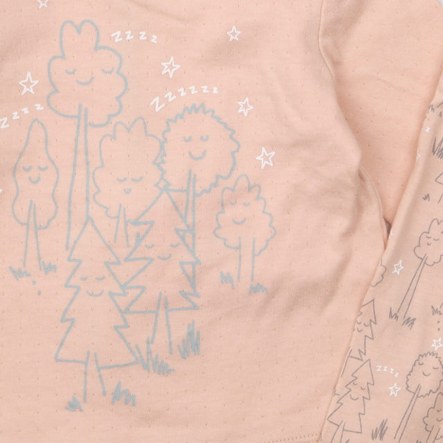 Pyjamas pink with trees