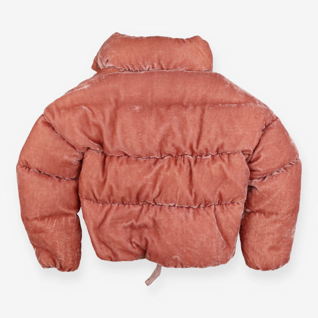 Coat Pink Velour Puffer