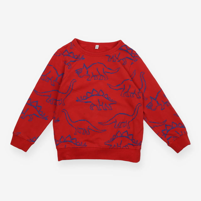 Sweater red dino outline