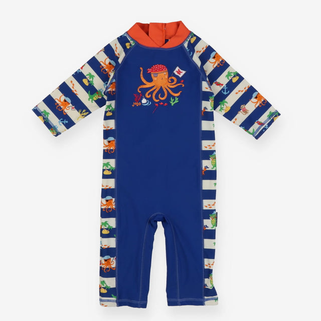 Swimsuit blue pirate octopus
