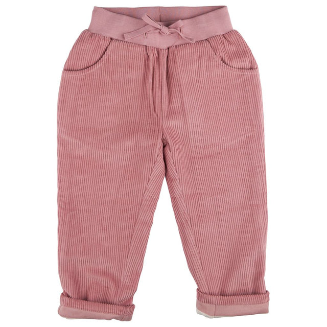 Lined cord trousers, pink
