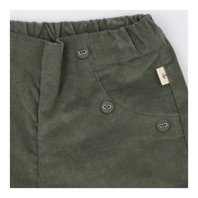 Iana green velour wide leg trousers