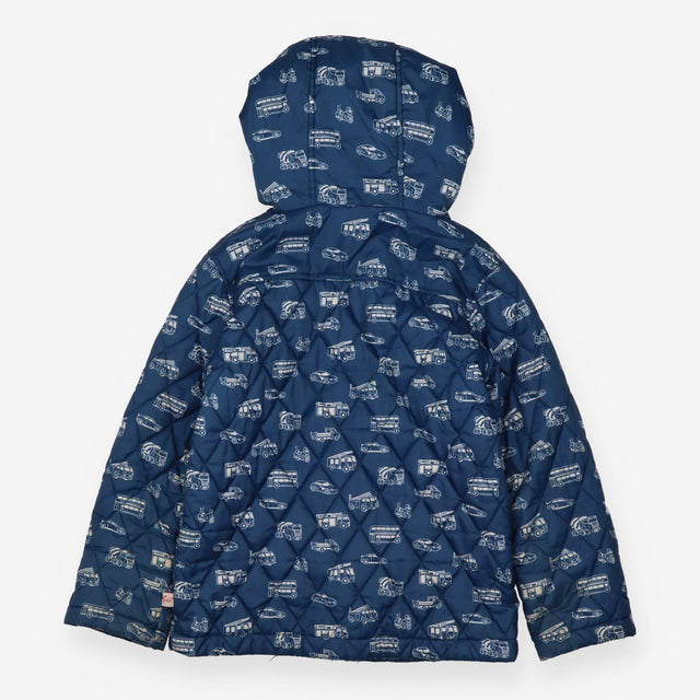 Jacket quilted navy vehicle