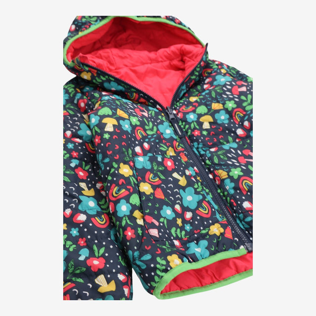 Toasty Trail Coat Floral Print Reversible