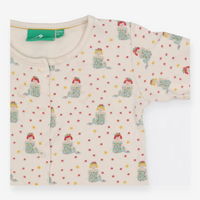 Sleepsuit Cream Mermaid