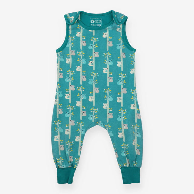 Dungarees jersey green koala