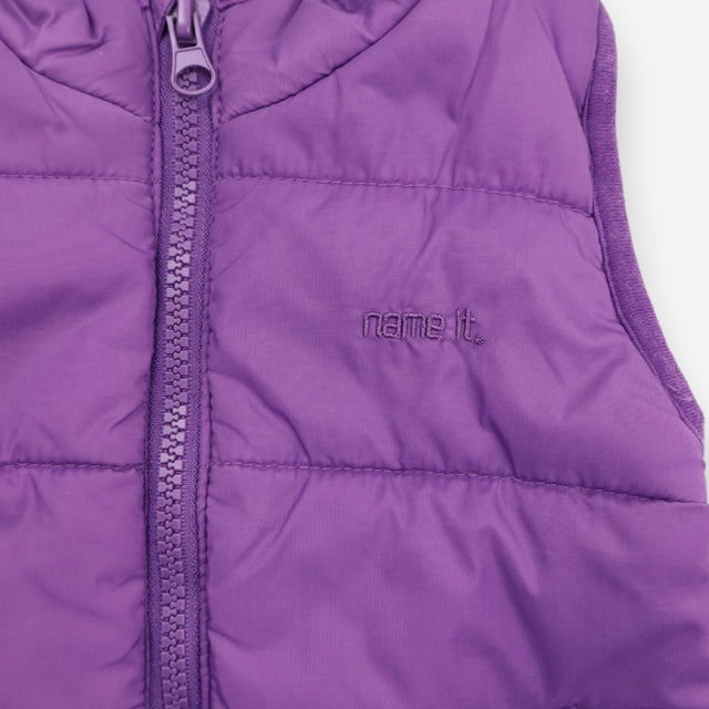 Purple padded gilet