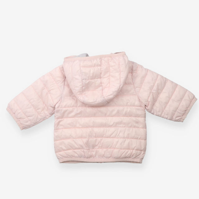 Baby pink puffer coat