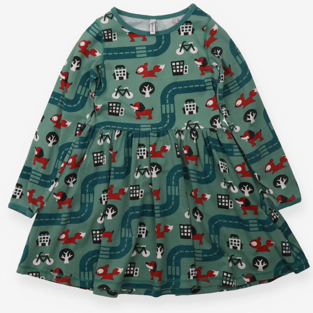 Dress Green street fox dog and friends