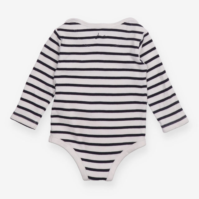Bodysuit Back and White Strips
