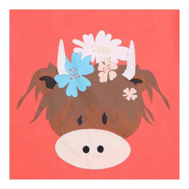 T-shirt highland cow orange