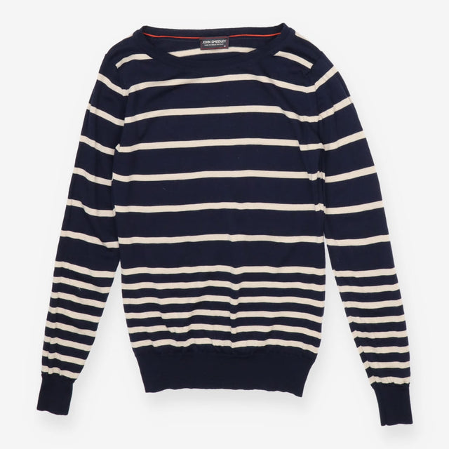 Navy Stripe Fine Knit Lightweight Jumper