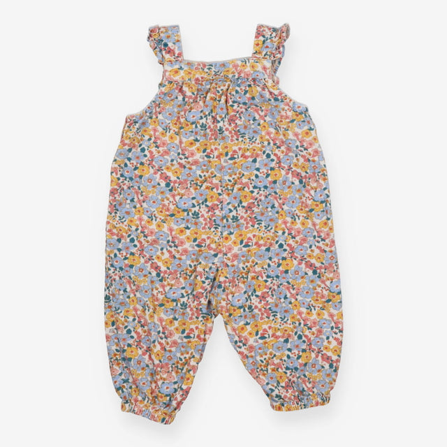 Cord Dungaree with Floral pattern
