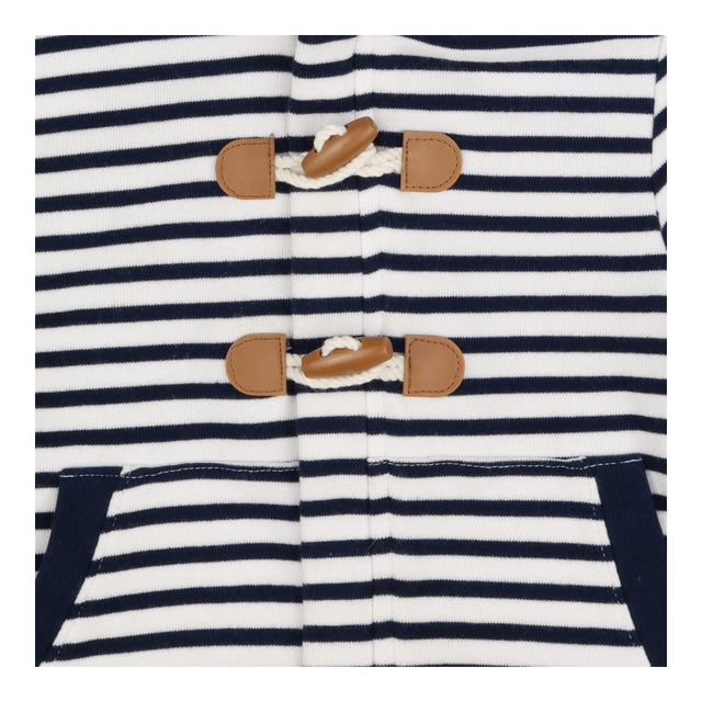 Hoodie navy white duffle front