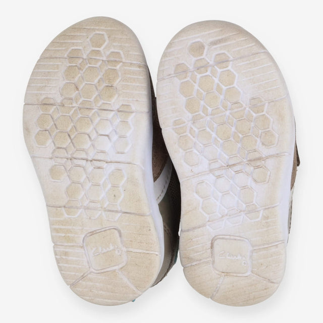 Trainers Brown Velcro Dinosaur Eyes