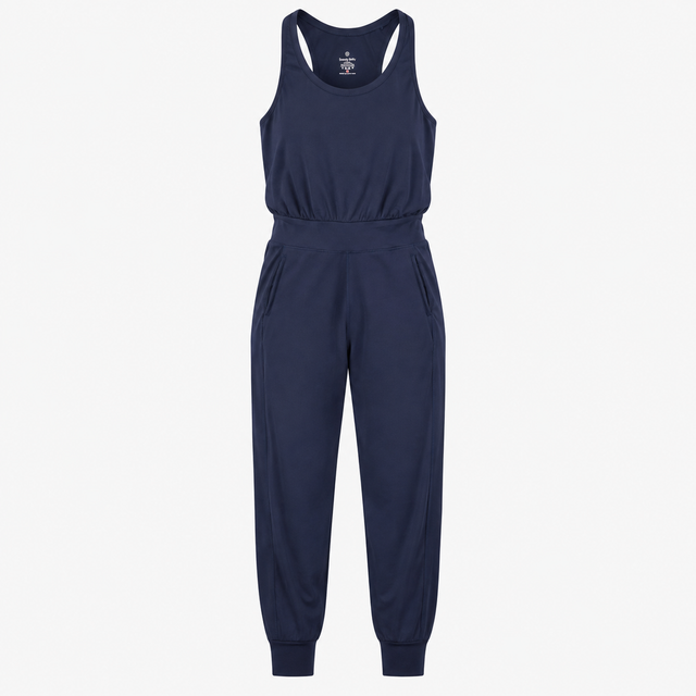 Gary Navy Jumpsuit Size M