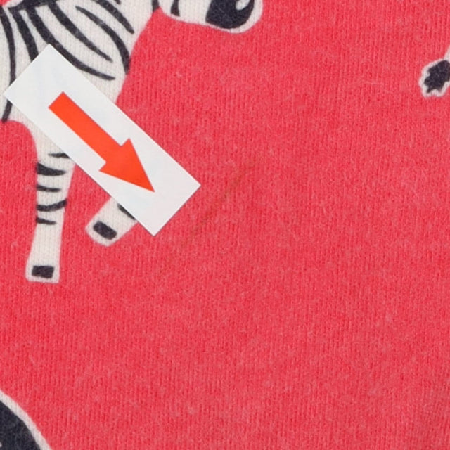 Sleepsuit red zebras print