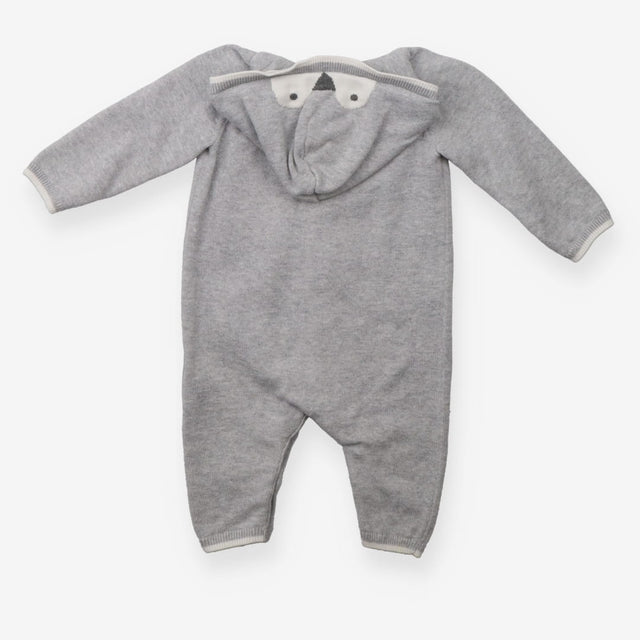 JLPGrey Penguin Knit Romper