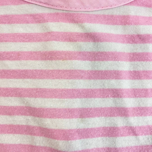 Pink/Blue stripe flowers summer dress