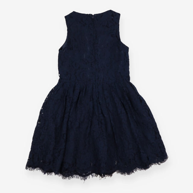 Navy lace party dress