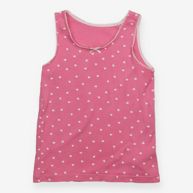 Vest pink lace hearts