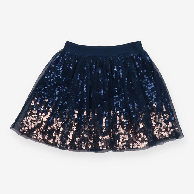 Navy tulle and sequin skirt