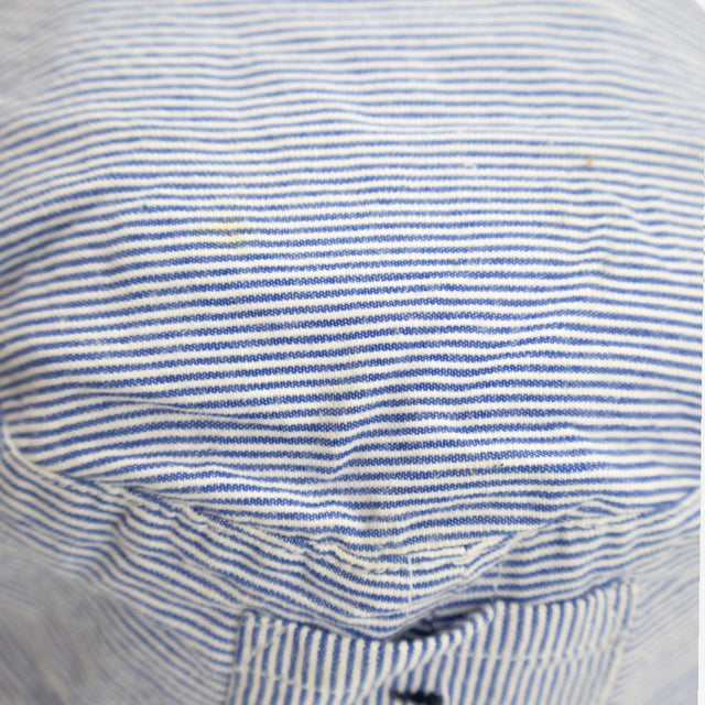 Navy stripe bucket hat with boat