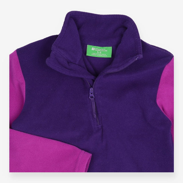 Fleece Half Zip Purple