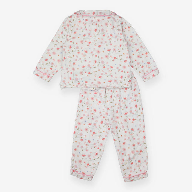 Pyjamas white with flowers woven traditional style