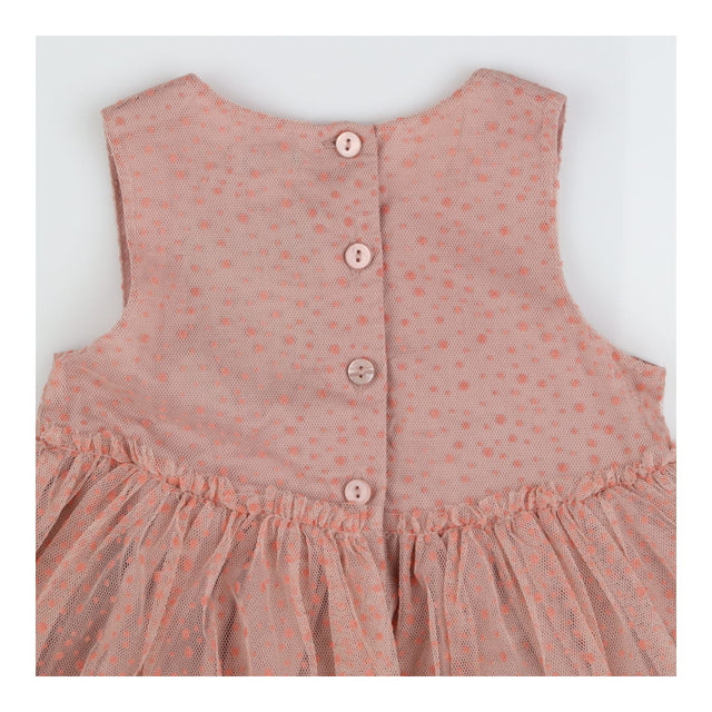 Pink tulle party dress pink spots