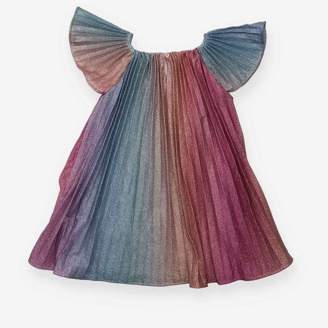 Dress rainbow pleated