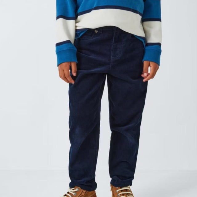Kids' 5 Pocket Cotton Corduroy Trousers, Blue