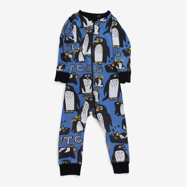 One off Sleepsuit blue cold penguin