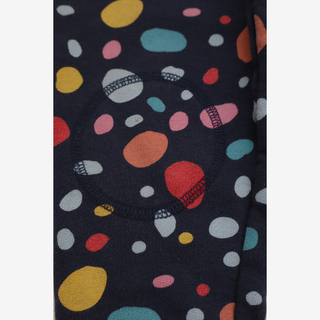 Navy joggers colourful spots