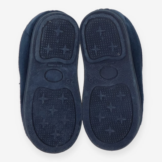 Slippers Navy Slip On with Classic Race Car