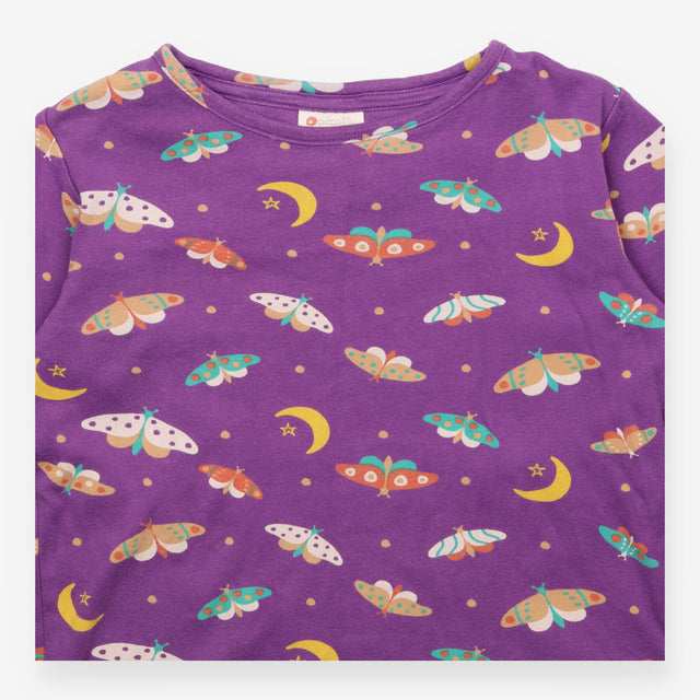 Tee LS purple moths