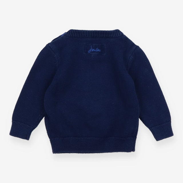 Sweater knitted blue dino body sneakers