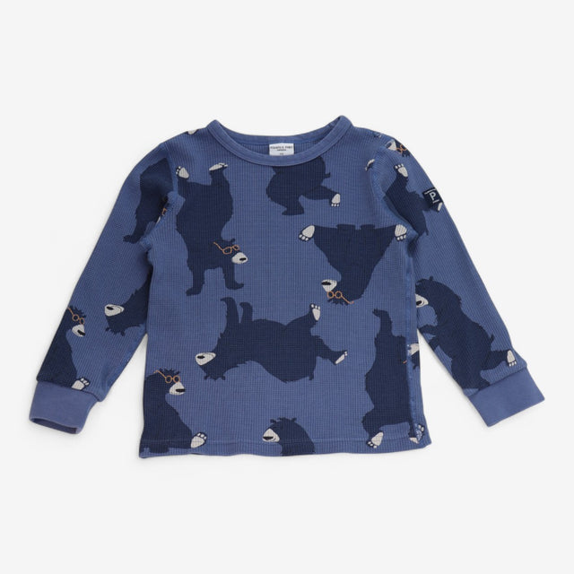 T-shirt Waffle Long Sleeve Dancing Bears