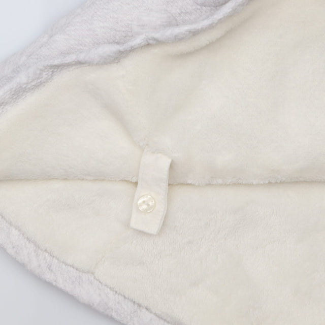 Grey Hooded Poncho