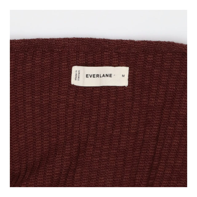 Brown ribbed knit tie up cardigan