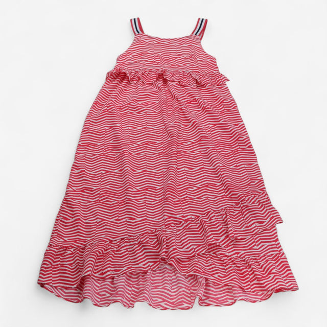Strappy Red Stripes Sun Dress