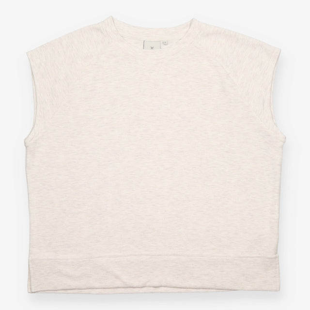Sweatshirt Grey Marl Short Sleeve Relaxed Fit