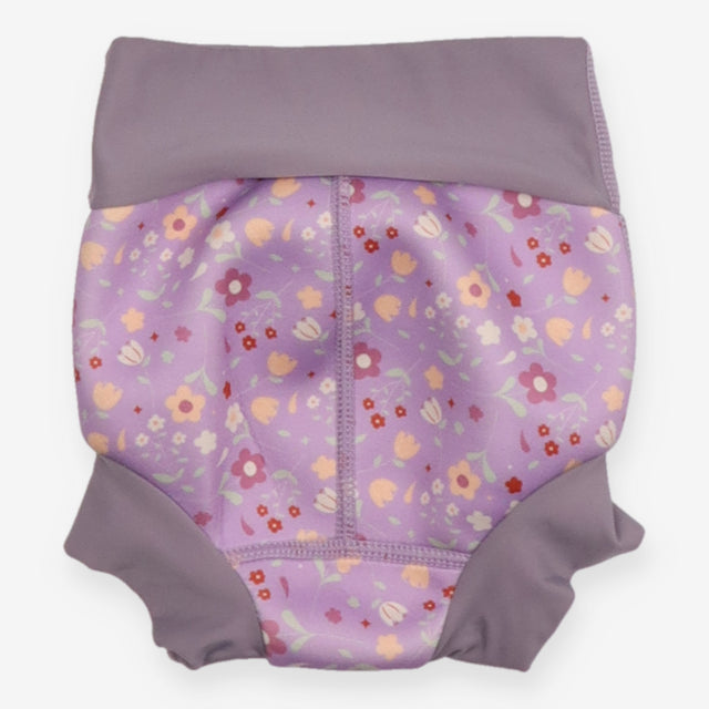 Swim Nappy Purple Floral