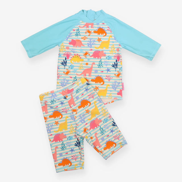 Rash Vest and Shorts Dinos Under The Sea